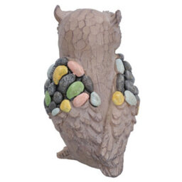 AB Tools Owl Resin Sculpture Statue House Garden Ornament Figurine Animal Bird Resin - thumbnail 2