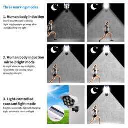 77 Led Solar Pir Motion Sensor Wall Light Outdoor Garden Security Lamp - thumbnail 9