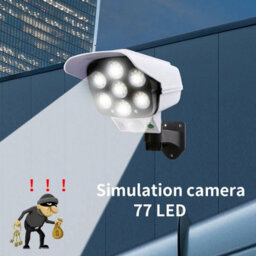 77 Led Solar Pir Motion Sensor Wall Light Outdoor Garden Security Lamp - thumbnail 8