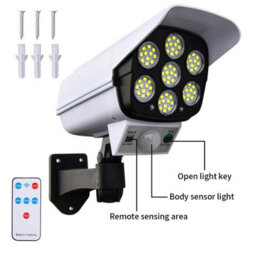 77 Led Solar Pir Motion Sensor Wall Light Outdoor Garden Security Lamp - thumbnail 3