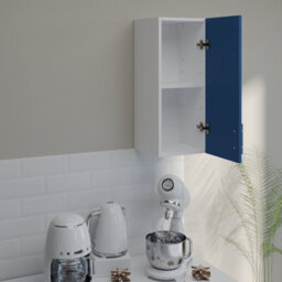 Jd Greta Kitchen Wall Unit 300mm Storage Cabinet With Doors And Shelf 30Cm - Navy Matt - thumbnail 3
