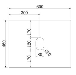 Affine 600mm Countertop Bathroom Vanity Unit Wall Hung Furniture Soft Close Black - thumbnail 6