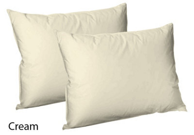 CHILIMILII Polycotton Pair Of Pillowcases Plain Dyed Housewife Pillow Covers 50X75 Cm
