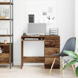 Berkfield Modern Desk Old Wood 90X45X76 Cm Engineered Wood - thumbnail 4