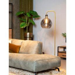 Lucide Julius Glass Floor Lamp Black - thumbnail 4