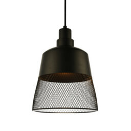 Happy Homewares Industrial Vintage Pendant Light Shade With Wire Mesh Grill Design - thumbnail 2