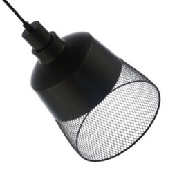 Happy Homewares Industrial Vintage Pendant Light Shade With Wire Mesh Grill Design - thumbnail 5