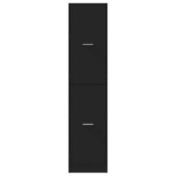 Walplus Apothecary Cabinet Black 40X41X174.5 Cm Engineered Wood - thumbnail 5
