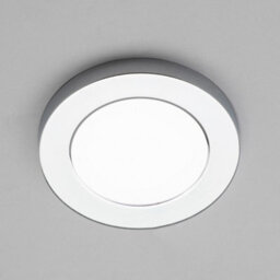 Litecraft Darly Chrome 1 Lamp Modern Bathroom 6W Led Flush Ceiling Light - thumbnail 3