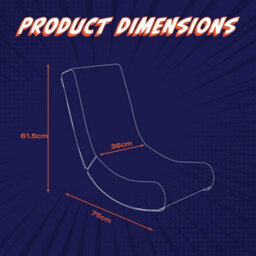 X Rocker Video Rocker Gaming Chair For Kids - Pixel Black - thumbnail 5