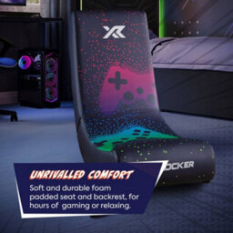 X Rocker Video Rocker Gaming Chair For Kids - Pixel Black - thumbnail 4