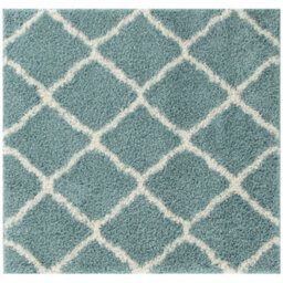 The Rugs Moroccan Shaggy Rugs And Runners Soft  High Pile Duck Egg Blue And Ivory Living Room Kitchen Hallway 750