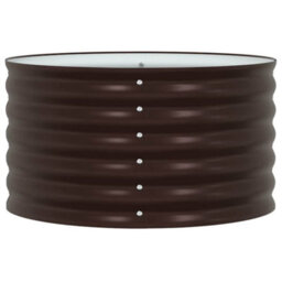 Berkfield Garden Raised Bed Brown 80 X 80 X 44 Cm Steel - thumbnail 6