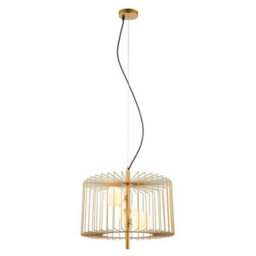Luminosa Lighting Luminosa Modern Hanging Pendant Golden 3 Light  With Gold, White Shade, G9 - thumbnail 2