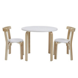 Table And 2 Chairs Dining Set Wooden Children Toddler Playing Activity Desk - thumbnail 3