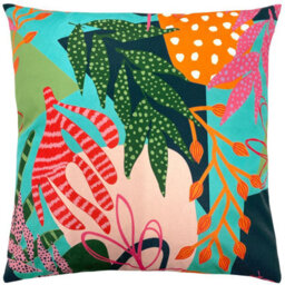 Furn. Coralina Printed Uv & Water Resistant Outdoor Polyester Filled Cushion - thumbnail 1
