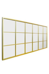 "Mirroroutlet The Fenestra Gold Modern Window Leaner / Wall Mirror 69"" X 33"" 174Cm X 85Cm" - thumbnail 4