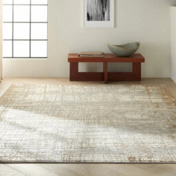 Xample Calvin Klein Rush Ivory Taupe Rug 244X305Cm Extra Large Modern Abstract Machine Woven Low Pile Luxury Neutral Rug - thumbnail 1