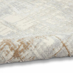 Xample Calvin Klein Rush Ivory Taupe Rug 244X305Cm Extra Large Modern Abstract Machine Woven Low Pile Luxury Neutral Rug - thumbnail 4