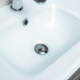 Plum&clay Novela Grey Wood Wall Hung Vanity Unit With Glass Basin (W)600mm - thumbnail 3