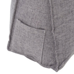 Living And Home Light Gray Cotton And Linen Triangular Tatami Headboard Cushion/pillow, 150Cm W X 20Cm D X 50Cm H - thumbnail 8