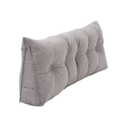 Living And Home Light Gray Cotton And Linen Triangular Tatami Headboard Cushion/pillow, 150Cm W X 20Cm D X 50Cm H - thumbnail 5