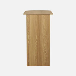 Sweeek - Wallis Bar Table High Kitchen Table Side Table Wood Decor With Storage 3 Shelves 120 X 55 X 100 Cm - thumbnail 2