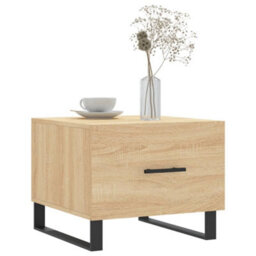 Walplus Coffee Tables 2 Pcs Sonoma Oak 50X50X40 Cm Engineered Wood - thumbnail 3