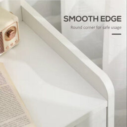 Bedside Table Drawer Cabinet End Side Table Bedroom Furniture Storage Nightstand - thumbnail 5