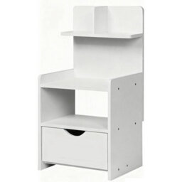 Bedside Table Drawer Cabinet End Side Table Bedroom Furniture Storage Nightstand - thumbnail 6