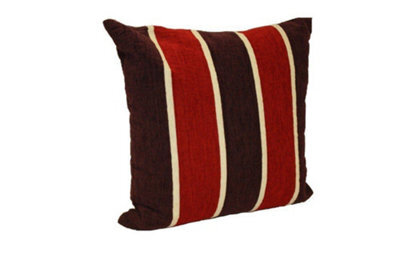 Rapport Chenille Striped Scatter Cushion Cover Purple