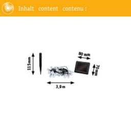 Paulmann 94874 Solar Fairy Lights Soala Ip44 3000K 30X3Lm Black - thumbnail 4
