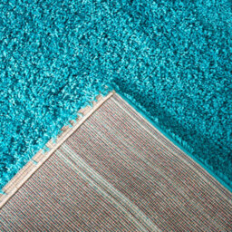 "Bravich Teal Thick Shaggy Rug - California - 200X290Cm (6'8""x9'7"")" - thumbnail 3