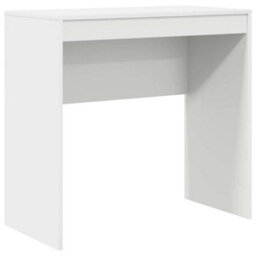 Berkfield Modern Writing Desk White Mdf 80 X 40 X 76 Cm Simple Writing Desk