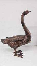 Brass Antique Aluminium Goose Garden Ornament Large Decorative Metal Bird Statue 69Cm Single - thumbnail 7