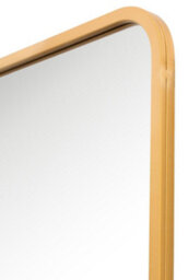 Mirroroutlet The Coartans Gold Metal Isoscelles Trapezoid Shape Framed Wall Mirror With Arched Bottom 200Cm X 95Cm - thumbnail 5