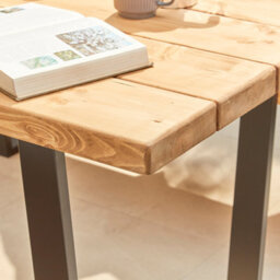 Off The Grain Wooden Garden Table And Bench Set  - 180Cm (L) Wooden Table 6-8 Seater - thumbnail 4