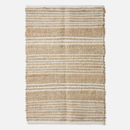 Homescapes Arlyn Natural Striped Handwoven Jute Rug, 60 X 90 Cm - thumbnail 2