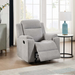 More4Homes Orka 1 Seater Fabric Manual Recliner Chair Grey - thumbnail 7