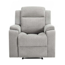 More4Homes Orka 1 Seater Fabric Manual Recliner Chair Grey - thumbnail 3