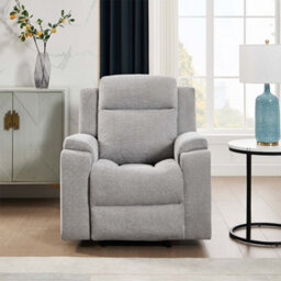 More4Homes Orka 1 Seater Fabric Manual Recliner Chair Grey - thumbnail 8