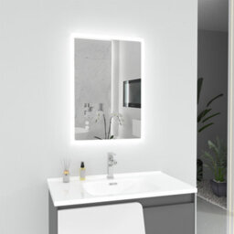 T&k Bathroom Mirror With Led Lights 70X50Cm,with Anti-Fog,3-Colours Dimmable,adjustable Brightness,touch Control&memory Function - thumbnail 1
