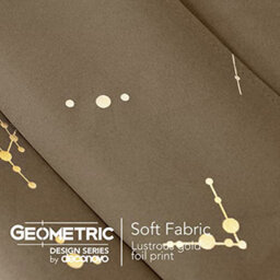 Deconovo Eyelet Blackout Curtains, Luxury Gold Constellation Printed Curtains For Bedroom, 55 X 90 Inch(W X L), Taupe, 2 Panels - thumbnail 5