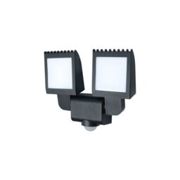 GoodHome Parksville Ar0218-2B Black Mains-Powered Cool White Outdoor Led Pir Floodlight 2600Lm - thumbnail 3