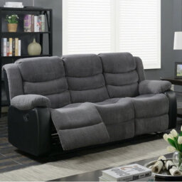 SquareBoxx Roma Contrast Jumbo Cord Recliner 3 Seater, Armchair Inspired Home Theatre And Living Room Sofa - thumbnail 1