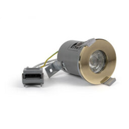 Polished Brass Gu10  Fire Rated Downlight - Ip65 - Se Home