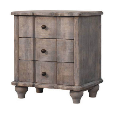 Artisan Furniture Solid Wood Beaumont Curved Nightstand - image 1