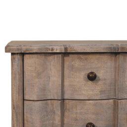 Artisan Furniture Solid Wood Beaumont Curved Nightstand - thumbnail 3