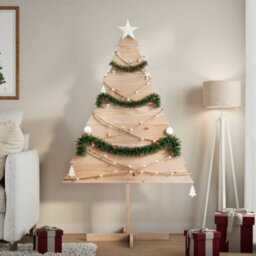 Berkfield Versatile Wooden Christmas Tree For Decoration 150 Cm Solid Wood - thumbnail 2