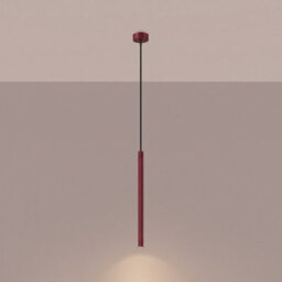Sollux Lighting Arche Steel Burgundy 1 Lights Modern Pendant Lamps - thumbnail 3